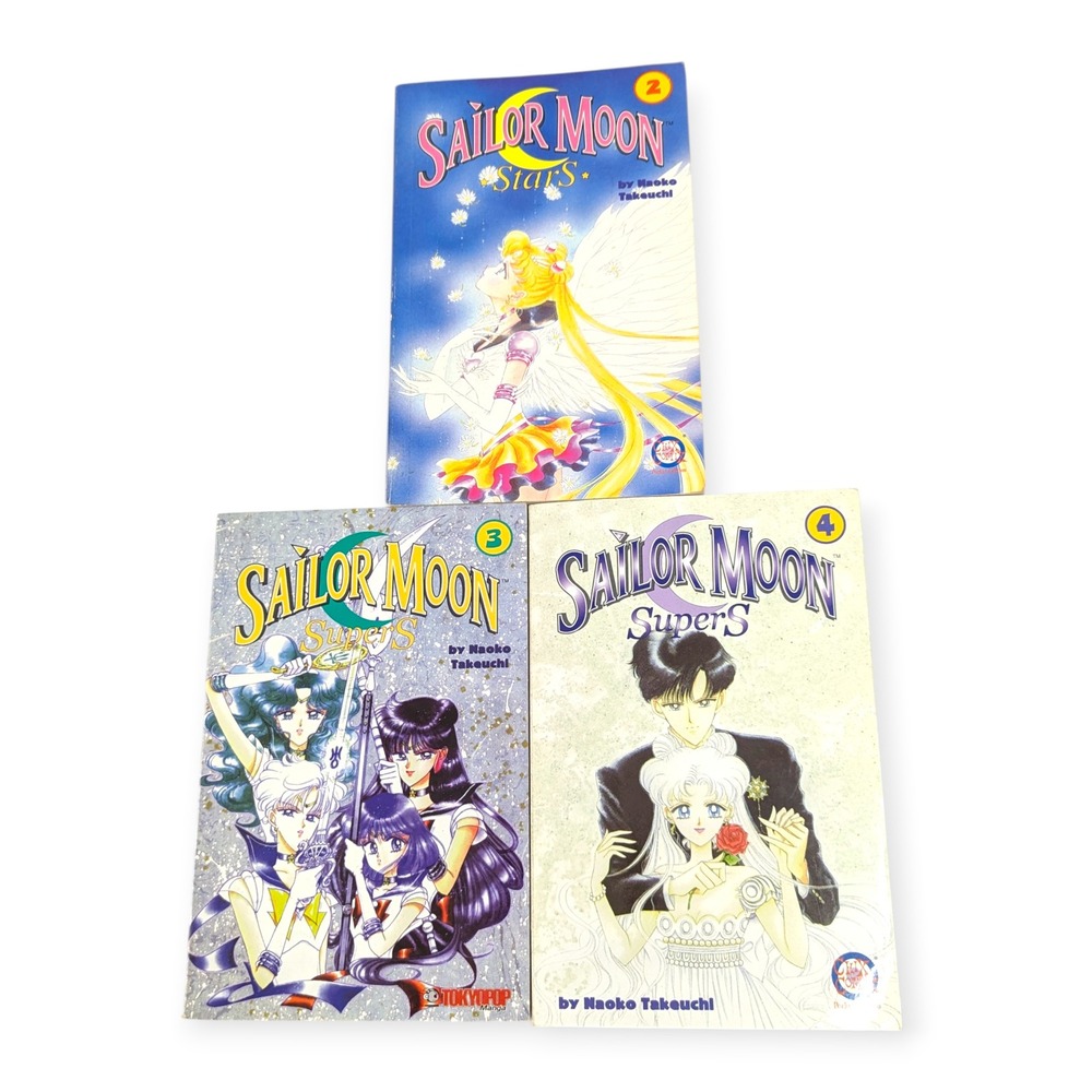 Sailor Moon Manga Lot Tokyopop StarS Vol 2 SuperS Vol 3 4 Naoko Takeuchi English